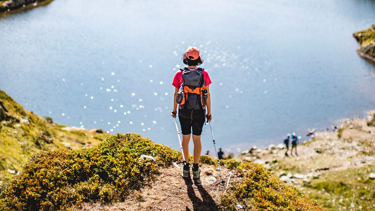 BRIDGEDALE Hike Lightweight Trail - Merino Performance Boot - denim - Skarpety damskie trekkingowe 